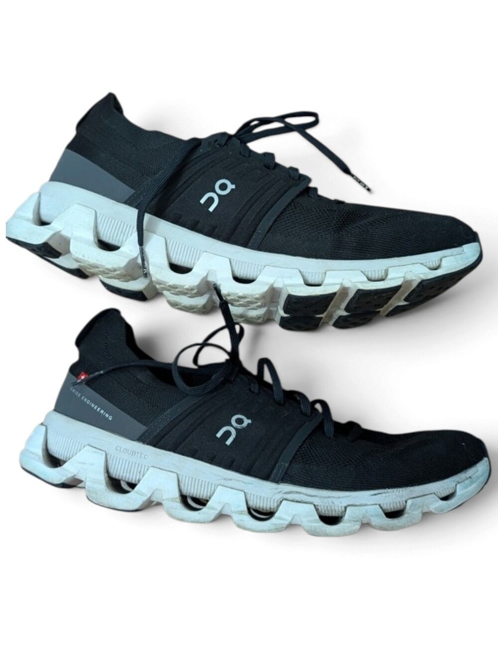 On Cloud Swift Men’s Running Shoes Black White Size 11.5 CloudTec Sneakers